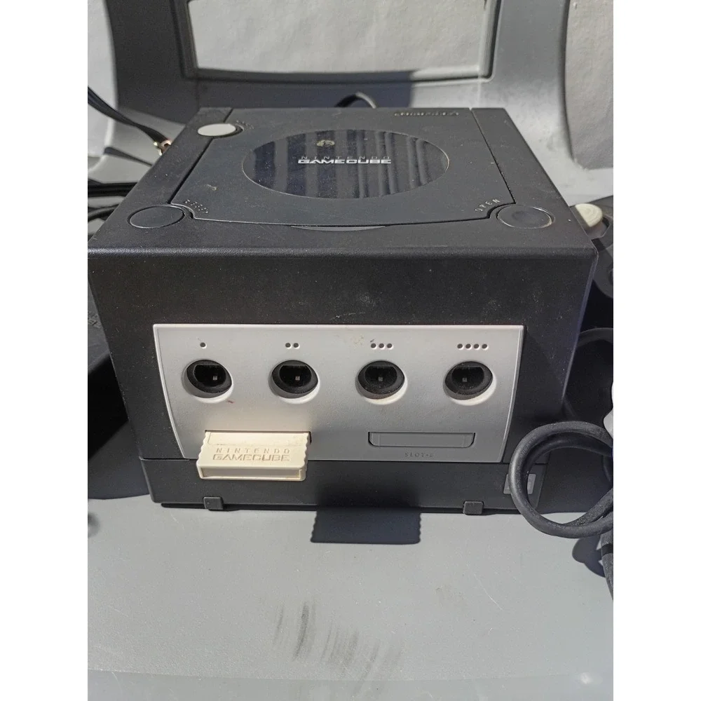 Nintendo GameCube DOL-101 HDMI Black Extra Controller, Memory Card- Tested Works